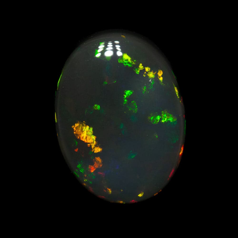 Natural Certified Black Opal photo 3