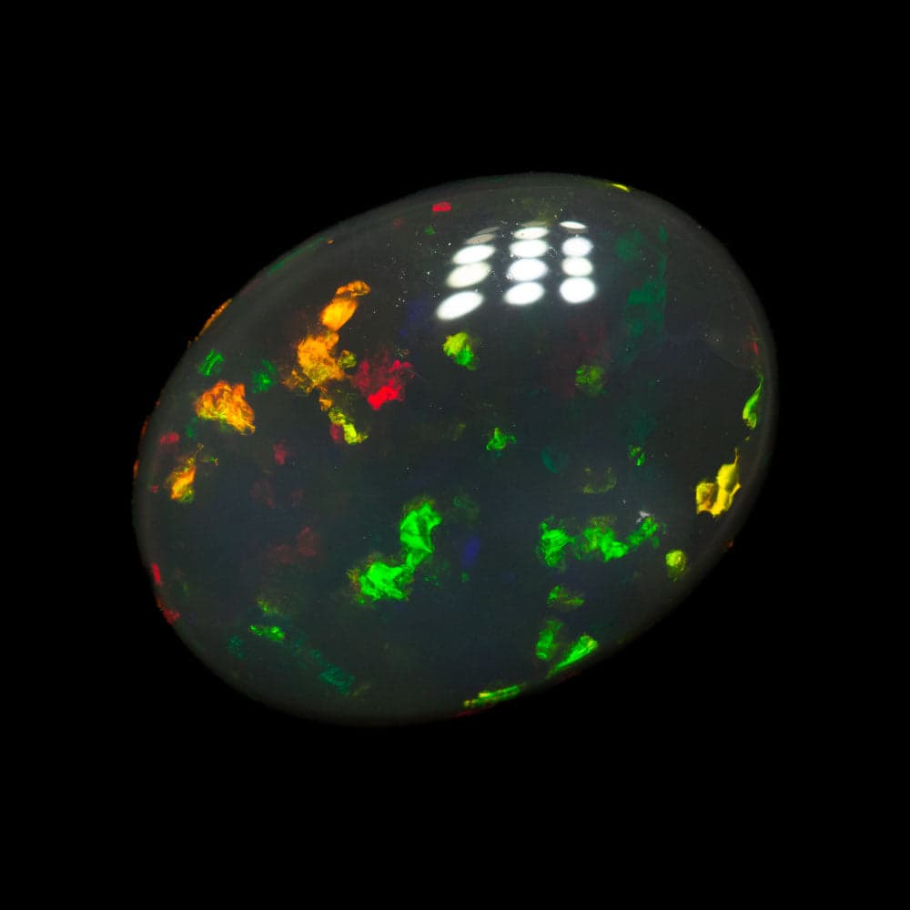Natural Certified Black Opal photo 4