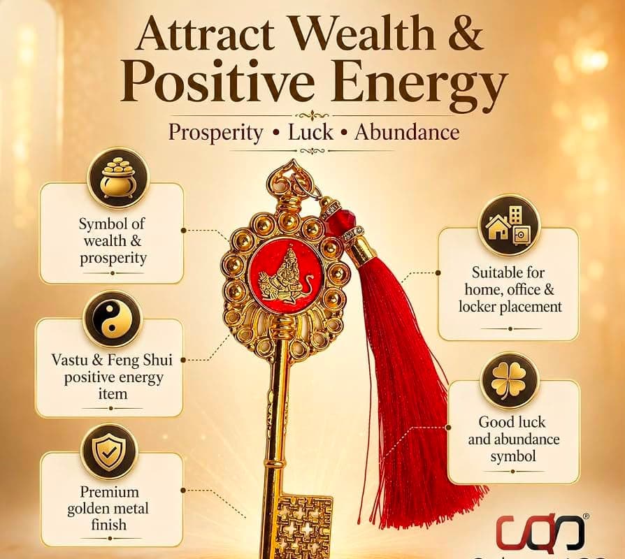 Kuber Chabi (Kubera Key) – Premium Vastu & Feng Shui Wealth Key photo 2